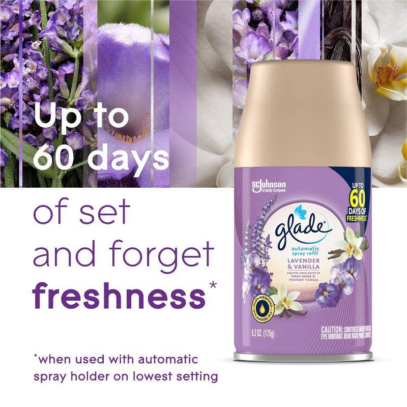 Glade Automatic Spray Air Freshener - Lavender & Vanilla - 6.2oz/2pk