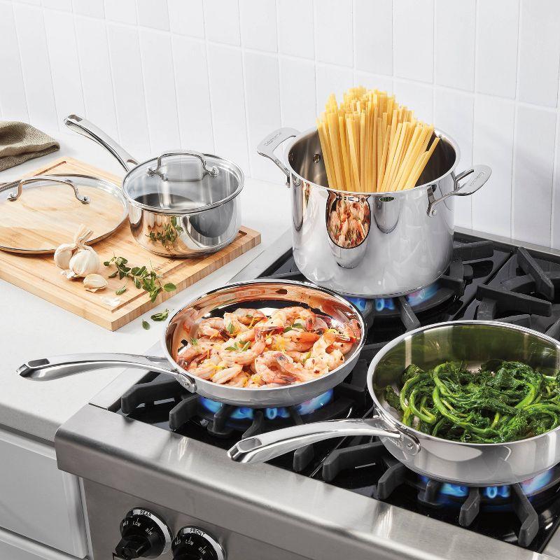 Cuisinart 10pc Classic Stainless Steel Cookware Set