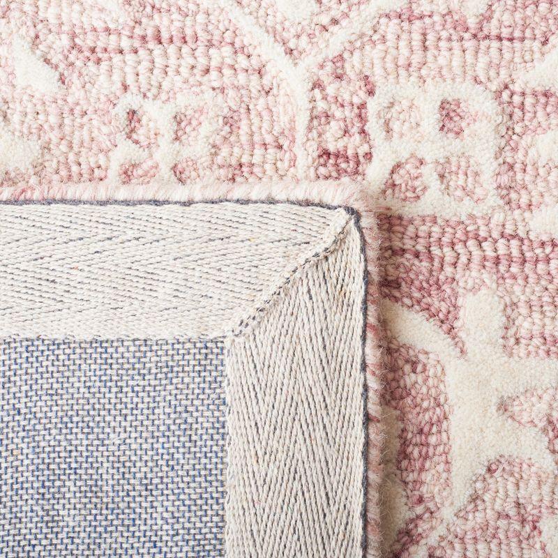 Metro MET903 Hand Tufted Indoor Area Rug - Dark Pink/Ivory - 6'x6' - Safavieh