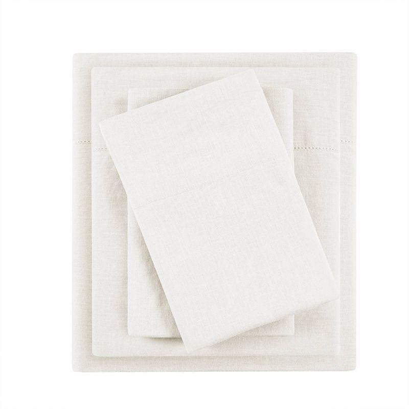 Linen Blend 4 Piece Sheet Set