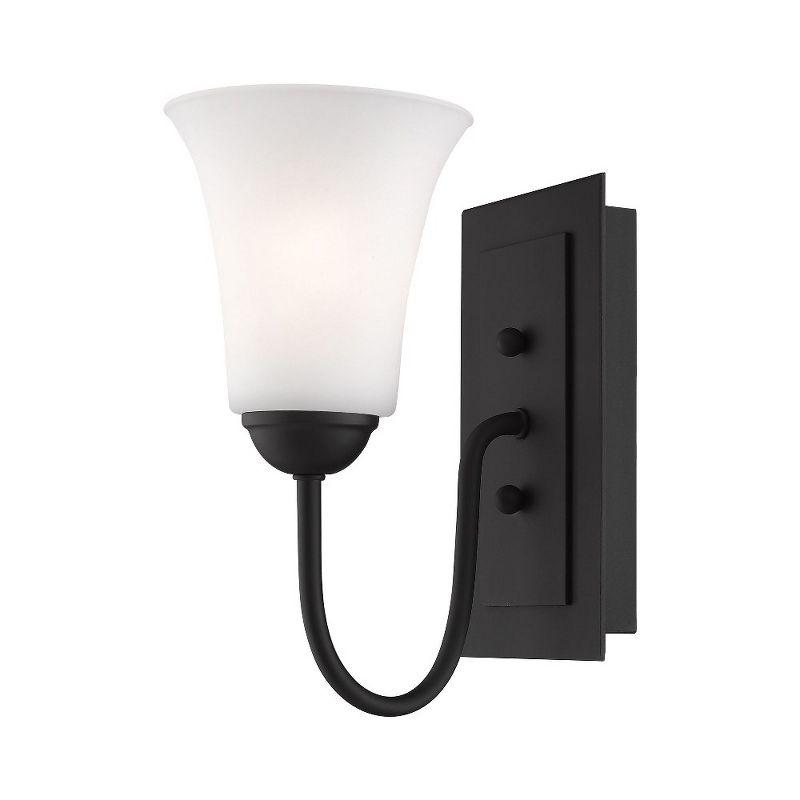 Livex Lighting Ridgedale 1 - Light Wall Light in  Black