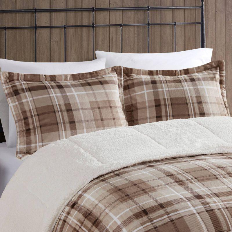 Woolrich Alton Plush to Sherpa Down Alternative Comforter Set