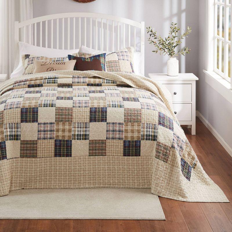 Oxford Plaid Reversible Quilt Set