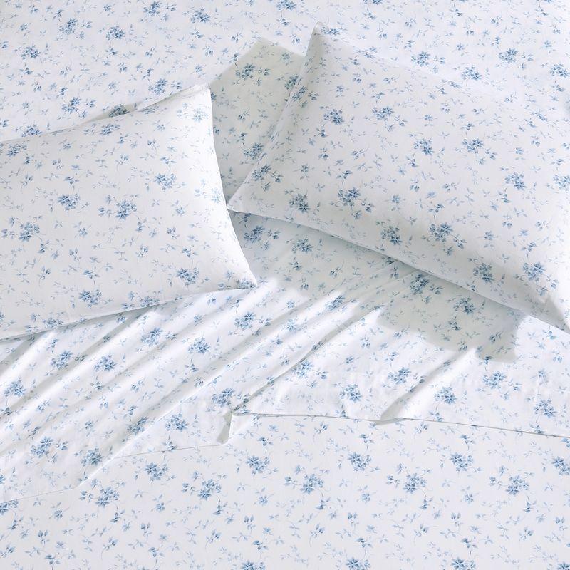 Laura Ashley Sateen Cotton Printed Sheet Sets