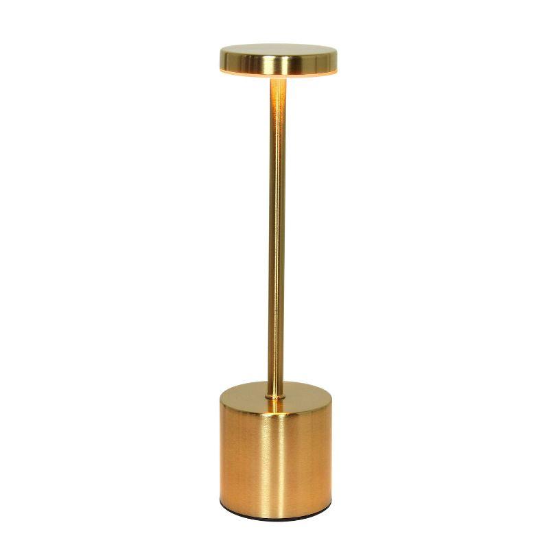 Wrought Studio™ Simple Designs 12.75" Skelly Disc Dimming & Rechargeable Cordless 4-Way Touch Sensor Stick Desk Lamp