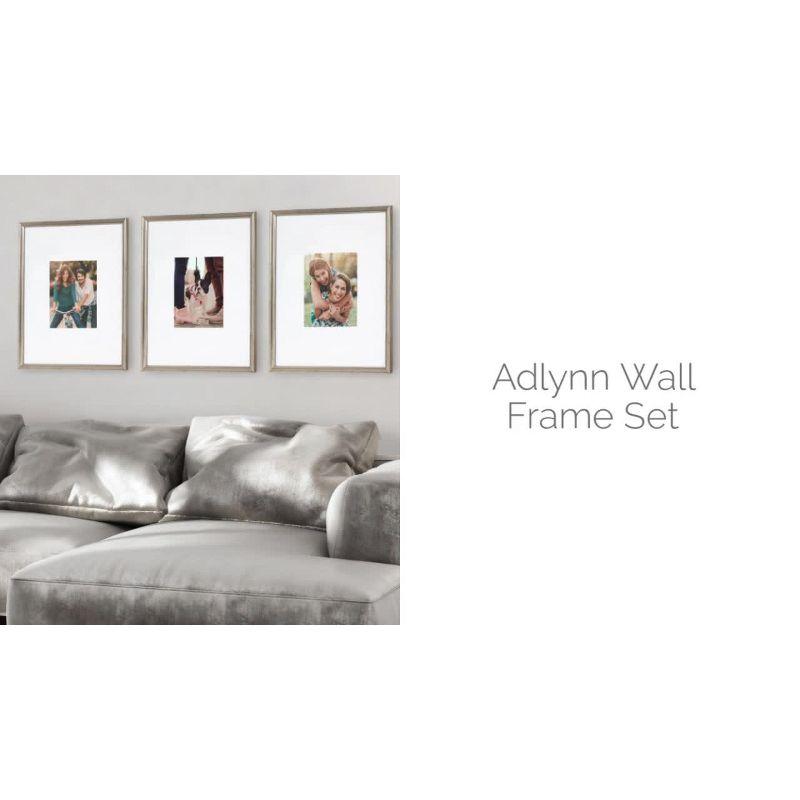 Kate & Laurel All Things Decor (Set of 4) 11"x14" Matted to 8"x10" Adlynn Rectangle Picture Frames Natural