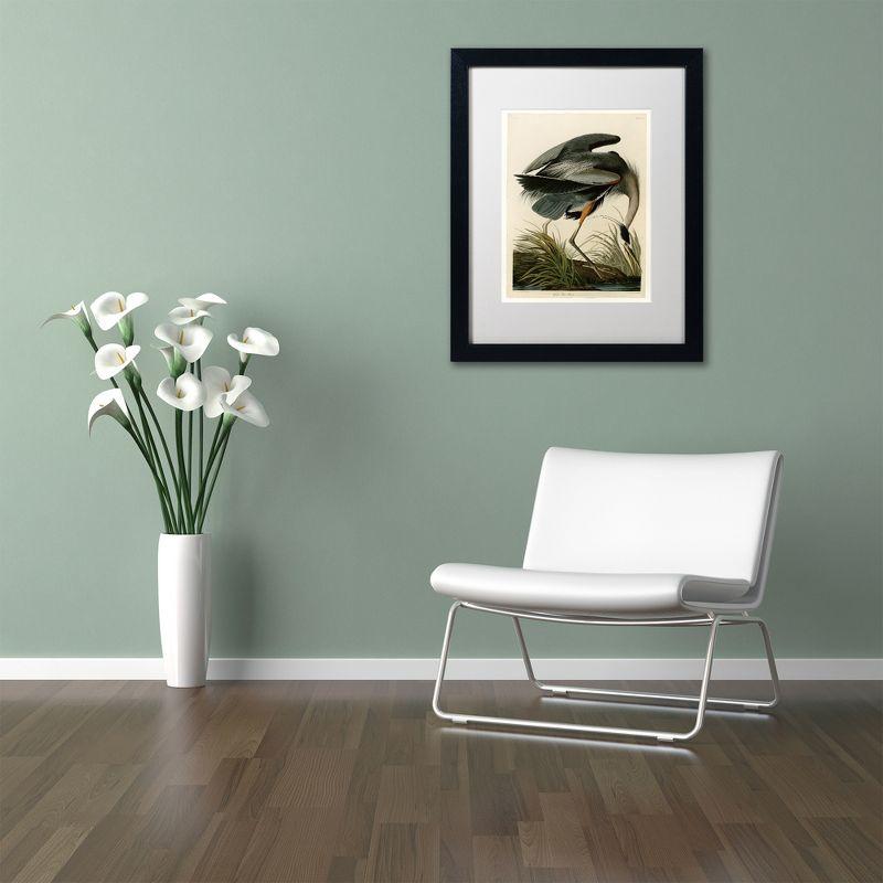 Trademark Fine Art -John James Audubon 'Great Blue Heron' Canvas Art