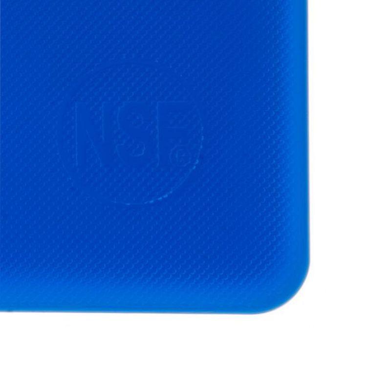 Blue Rectangular Polyethylene Cutting Board, 24" x 18"