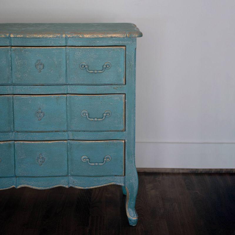 Storied Home 31" Tall Decorative Dresser Cabinet Blue