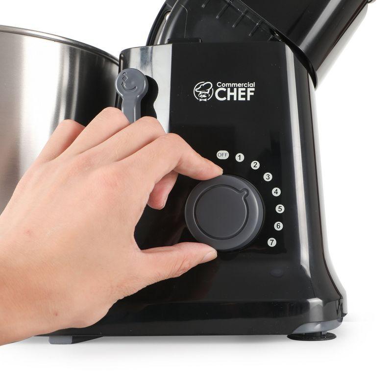 Commercial Chef Electric Stand Mixer 4.7 Quart, 7 Speed Settings