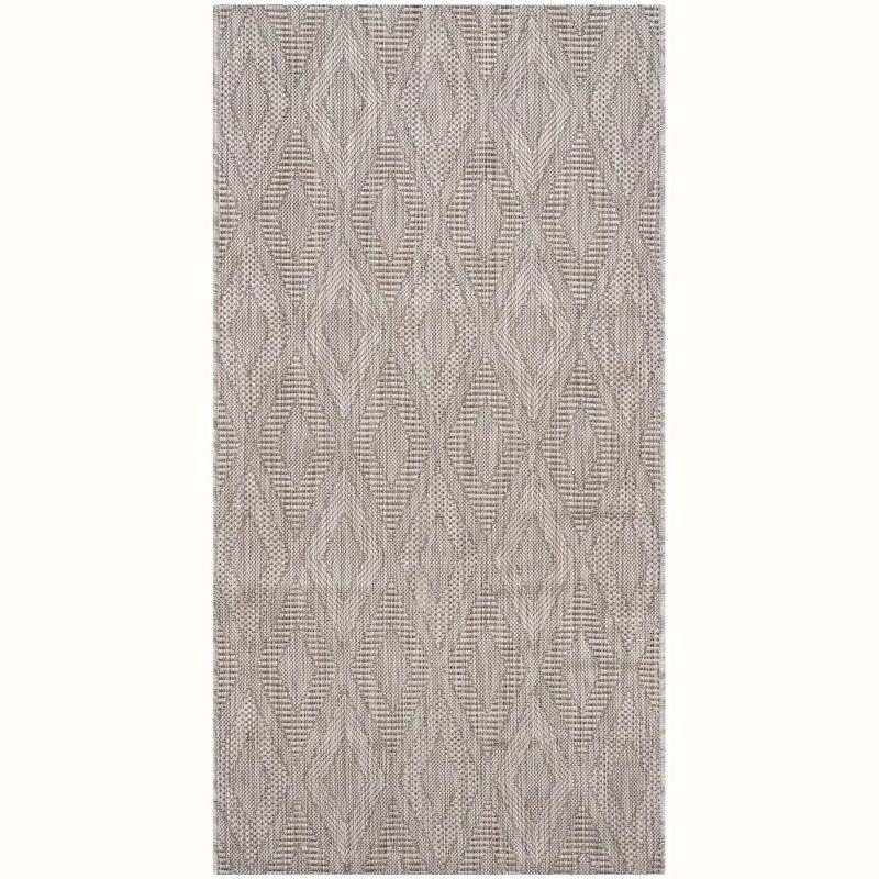 Courtyard CY8522 Power Loomed Indoor and Outdoor Accent Rug - Beige/Beige - 2'7"x5' - Safavieh