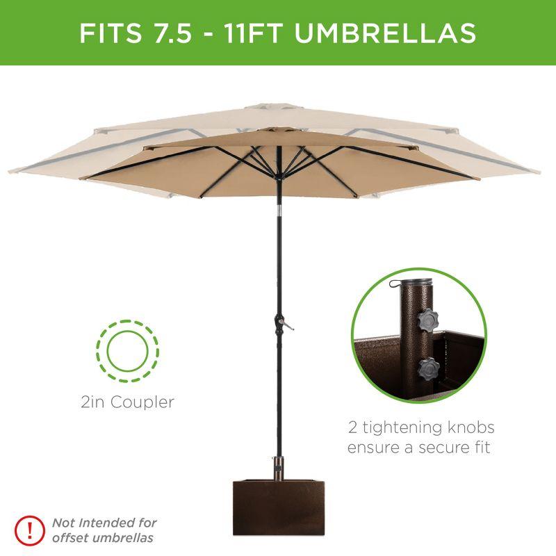 Arlmont & Co. Naiim 29 Lb. Steel Free Standing Umbrella Base with Wheels