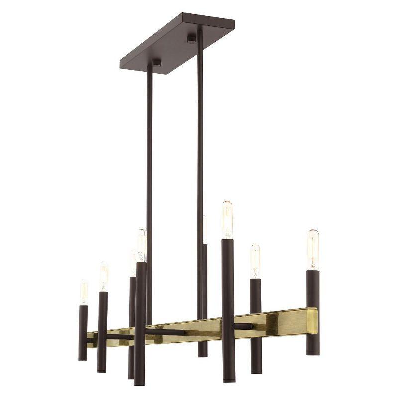 8 - Light Kitchen Island Modern Linear Chandelier