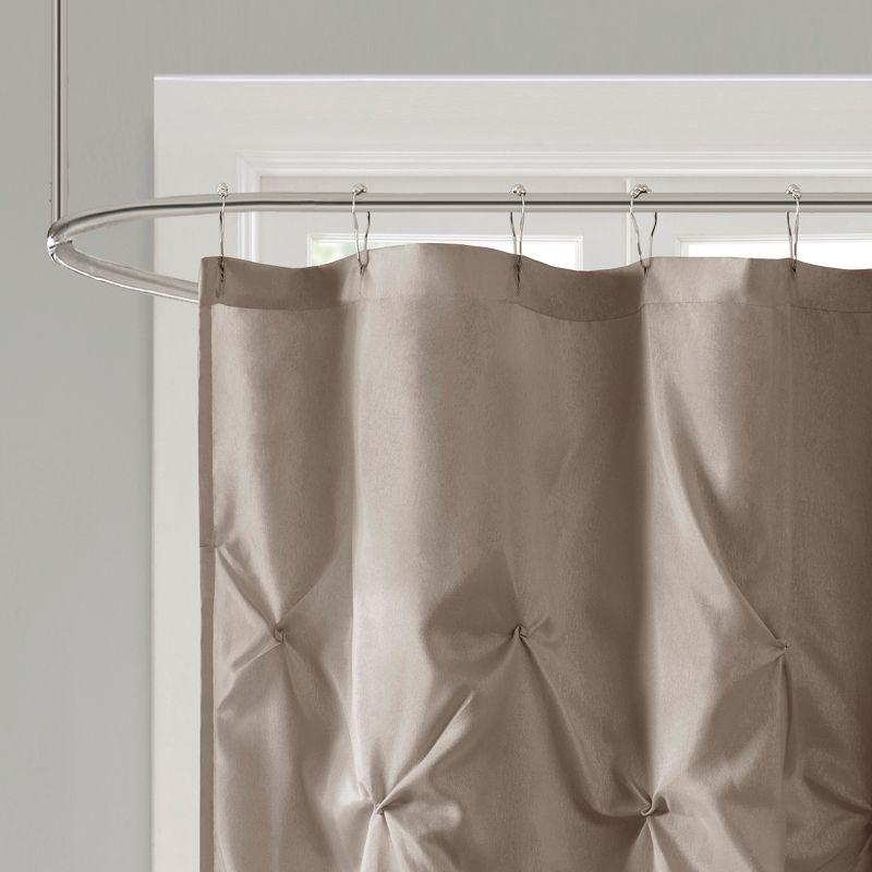 Madison Park Laurel Tufted Semi-Sheer Shower Curtain