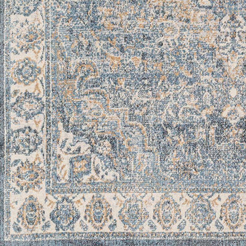 Mark & Day Elsmore 6'7"x9' Rectangle Washable Woven Indoor Area Rugs Navy Blue