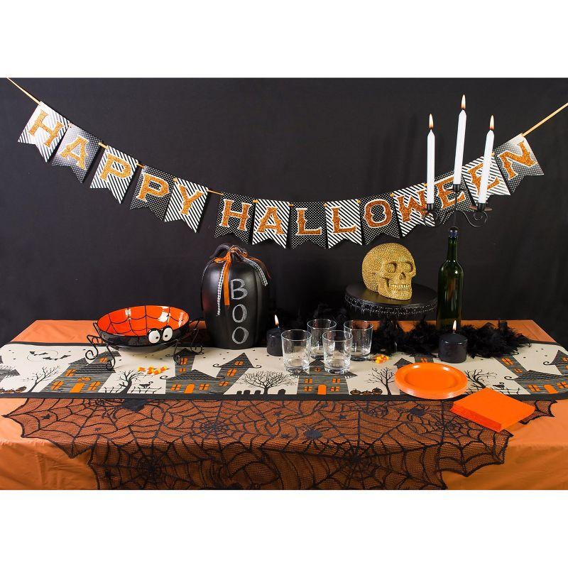 The Holiday Aisle® Turnage Haunted House Table Runner