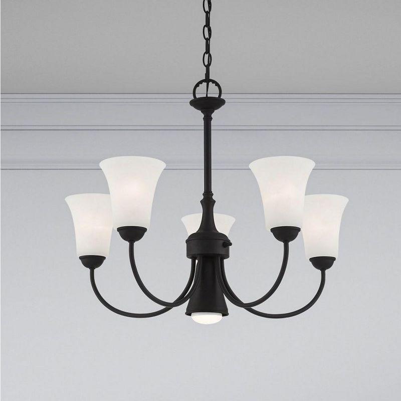 Livex Lighting Ridgedale 5 - Light Chandelier in  Black