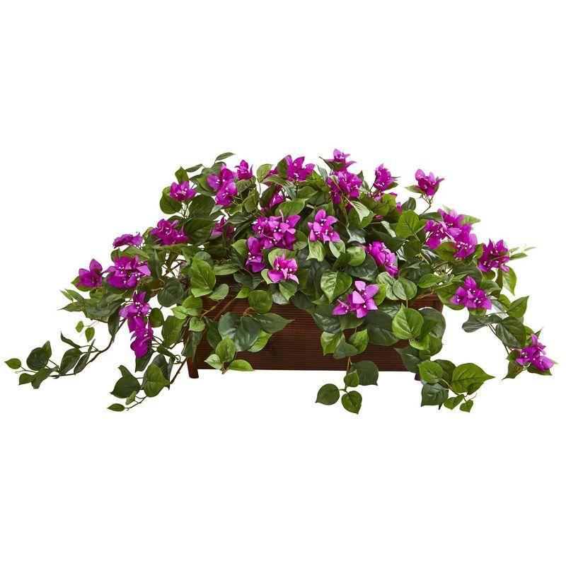 Summer Vibrance 32" Outdoor Potted Bougainvillea Arrangement in White