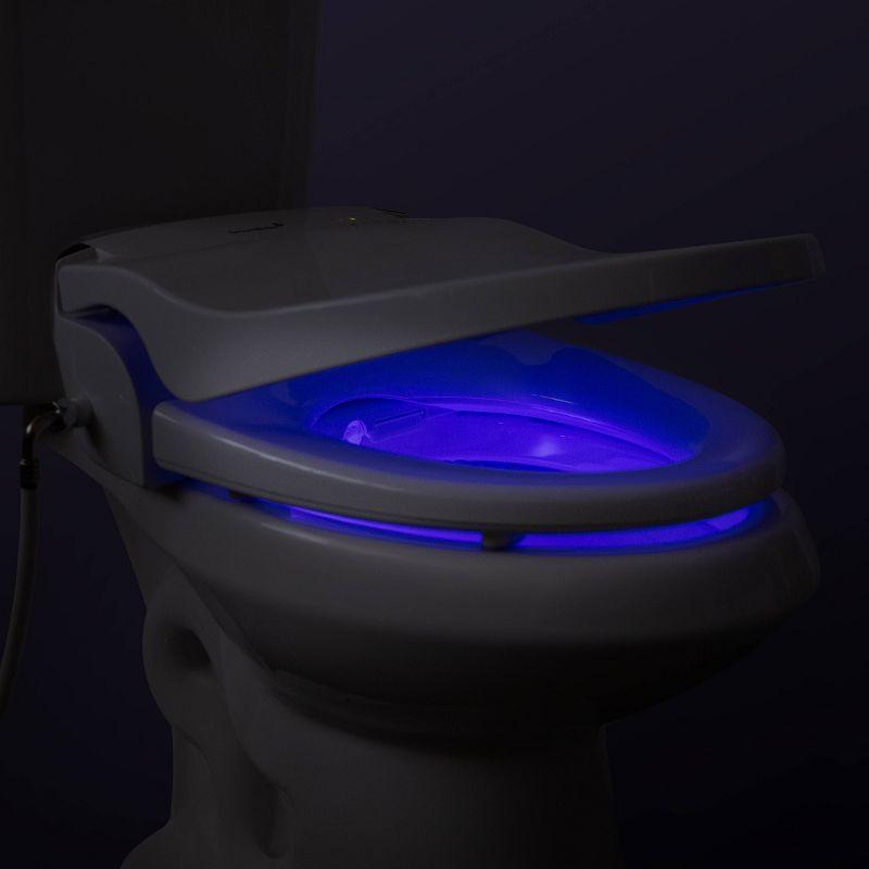 SB-2400ER Electric Bidet Toilet Seat for French Curve and Elongated Toilets White - SmartBidet: Heated, Polypropylene with Warmer Function