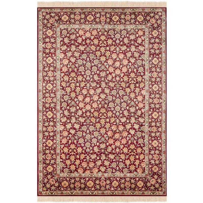 Royal Kerman Hand Knotted Wool Floral Rug