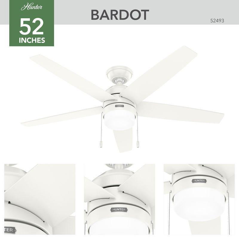 Bardot 52" 5 - Blade Ceiling Fan With Lights and Pull Chains