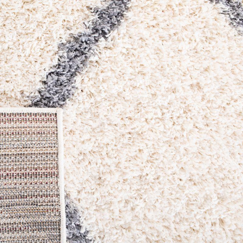Venus Shag VNS680 Power Loomed Indoor Area Rug - Ivory/Grey - 9'x12' - Safavieh