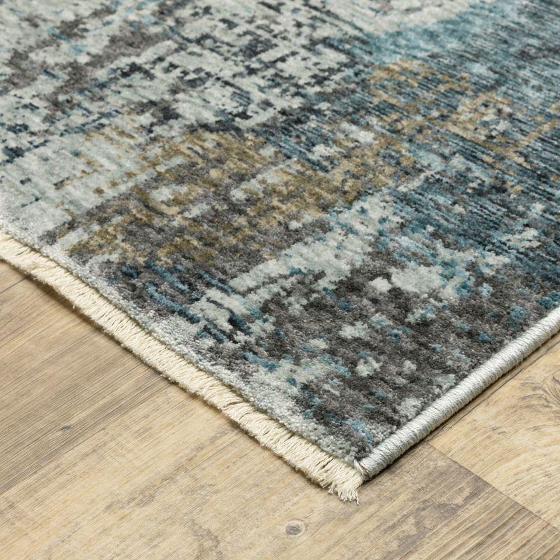 Oriental Weavers Hayden HAY03 Blue/ Grey Indoor Area Rug - 3'3" x 5'