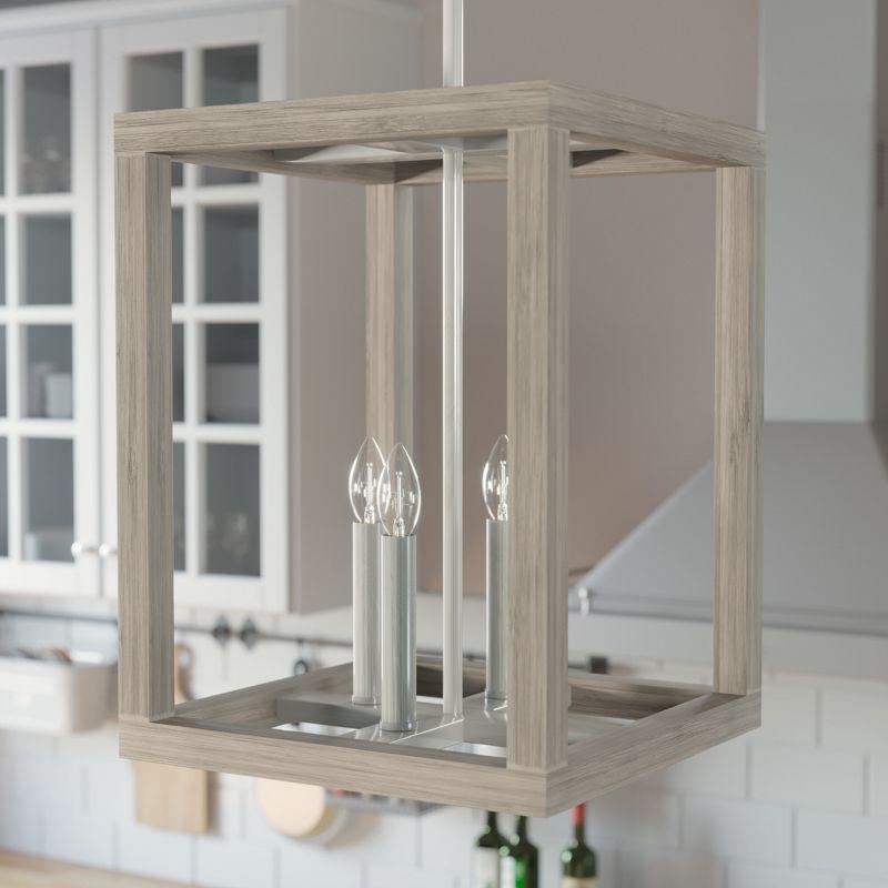 Squire Manor 4 - Light Lantern Rectangle Chandelier