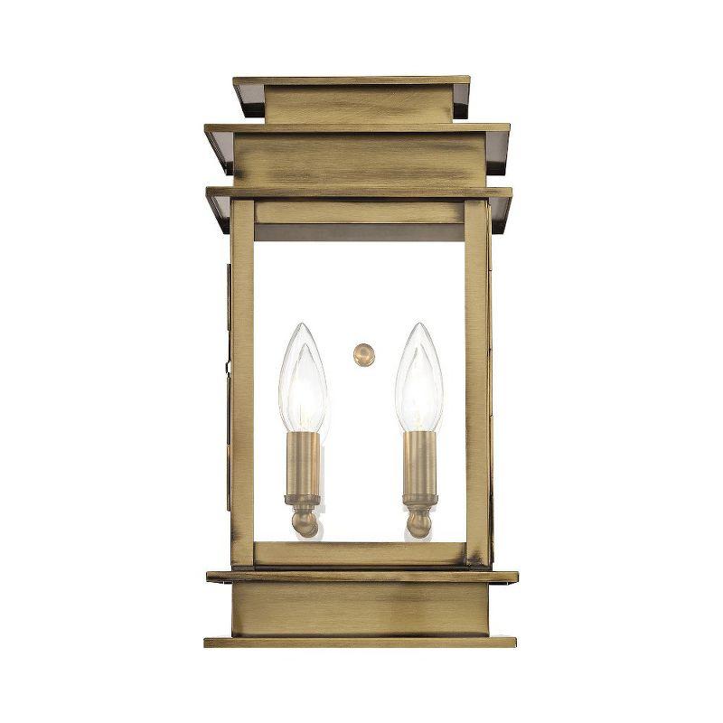 Livex Lighting Princeton 2 - Light Wall Light in  Antique Brass