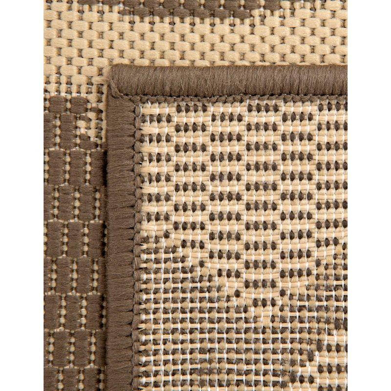 Unique Loom Outdoor Botanical Branch Floral and Botanical Woven Area Rug