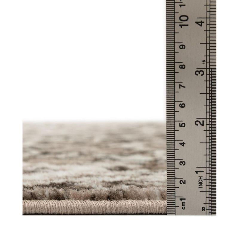 Unique Loom 4' 0 x 6' 0 Sofia Grace Brown Area Rug