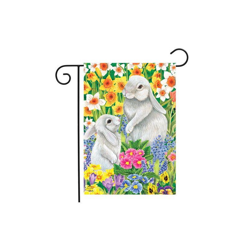 Briarwood Lane Spring Friends Bunnies Garden Flag Easter Floral R