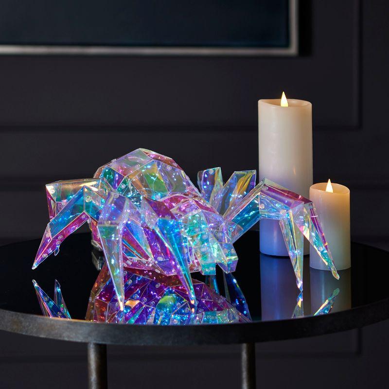 Seasonal LLC Prismatic Iridescent Spider 14", LED lights