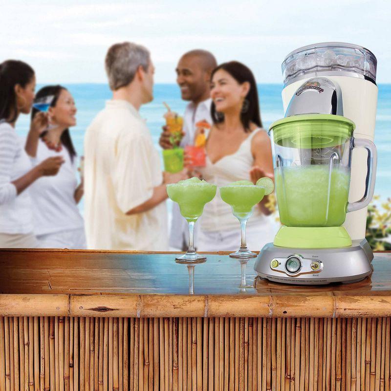 Margaritaville Bahamas Frozen Concoction Maker Off White/Lime Green - DM0500-000-000: Crushes Ice, 36oz Capacity, 400W