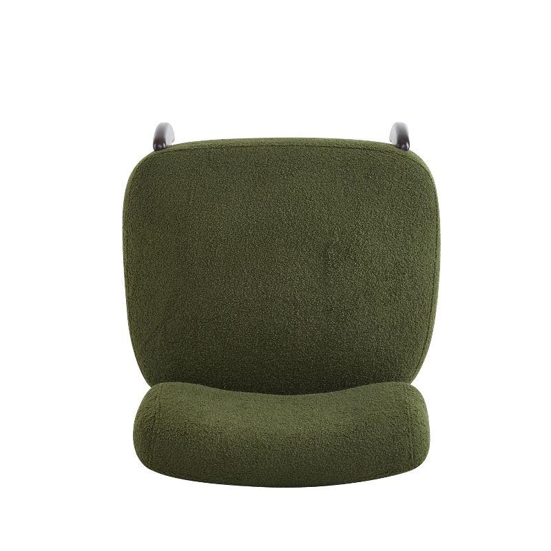 NFusion Kalel 25.5" Modern Boucle Accent Chair With Solid Wood Frame