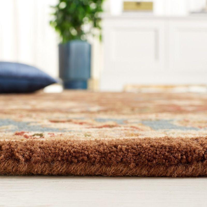 Heritage HG968 Handmade Area Rug - 9'x12' - Brown/Blue - Safavieh