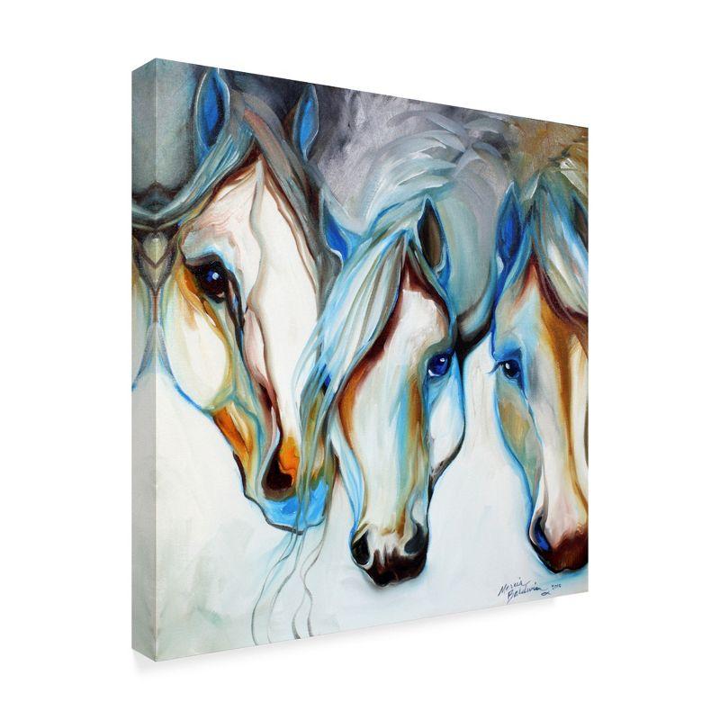 Marcia Baldwin " 3 Nobles Equine Abstract " by Marcia Baldwin