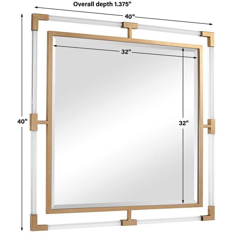 Hyperion Square Mirror - Gold