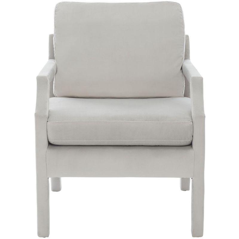 Genoa Upholstered Arm Chair - ACH4510 - Light Grey - Safavieh