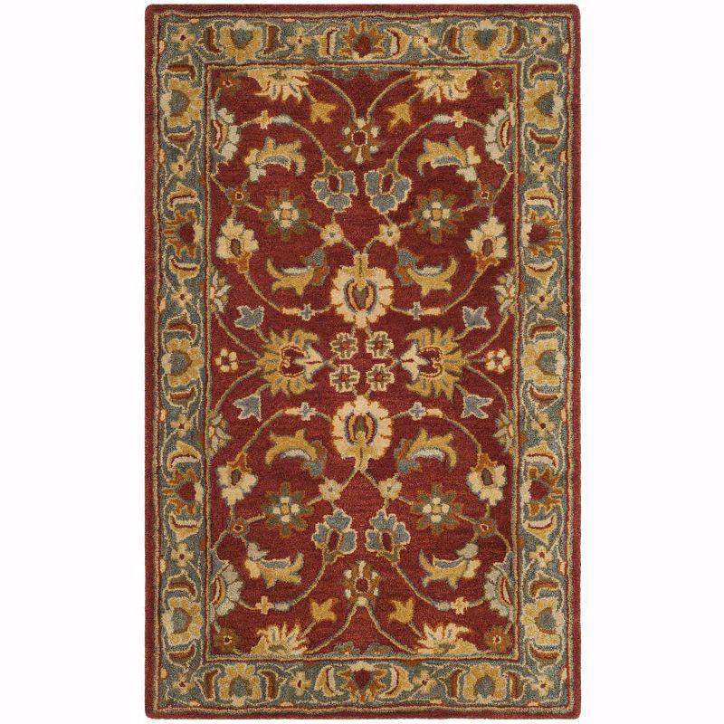 Heritage HG403 Handmade Accent Rug - 3'x5' - Red/Blue - Safavieh