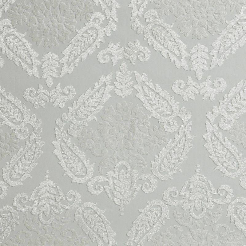 White Polyester Blackout Grommet Curtain Panel