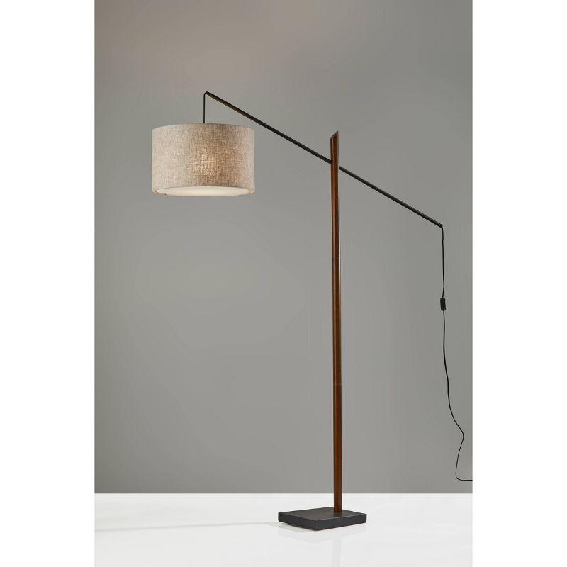 Cornelius Wood Arc Sectional Floor Lamp (85")