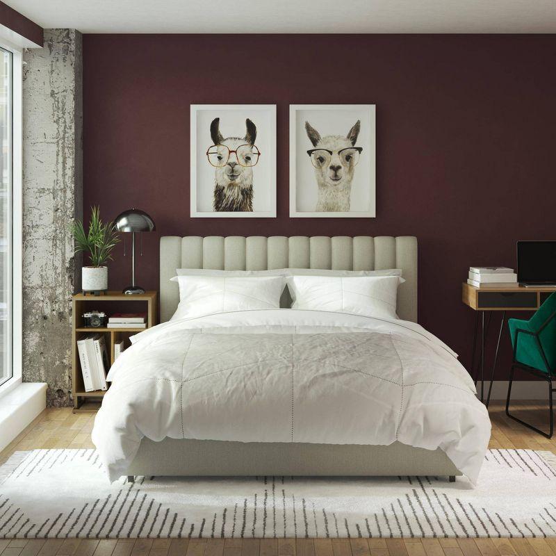 Brittany Upholstered Unfinished Platform Storage Bed