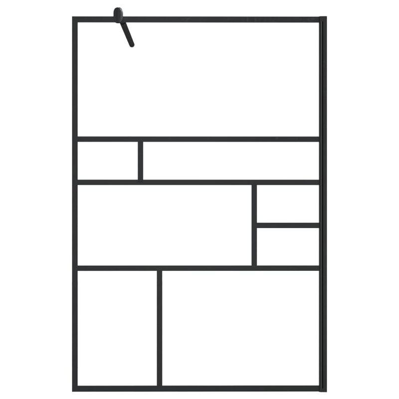 VidaXL Walk-in Shower Enclosure Bathroom Wall Panel Shower Screen ESG Glass