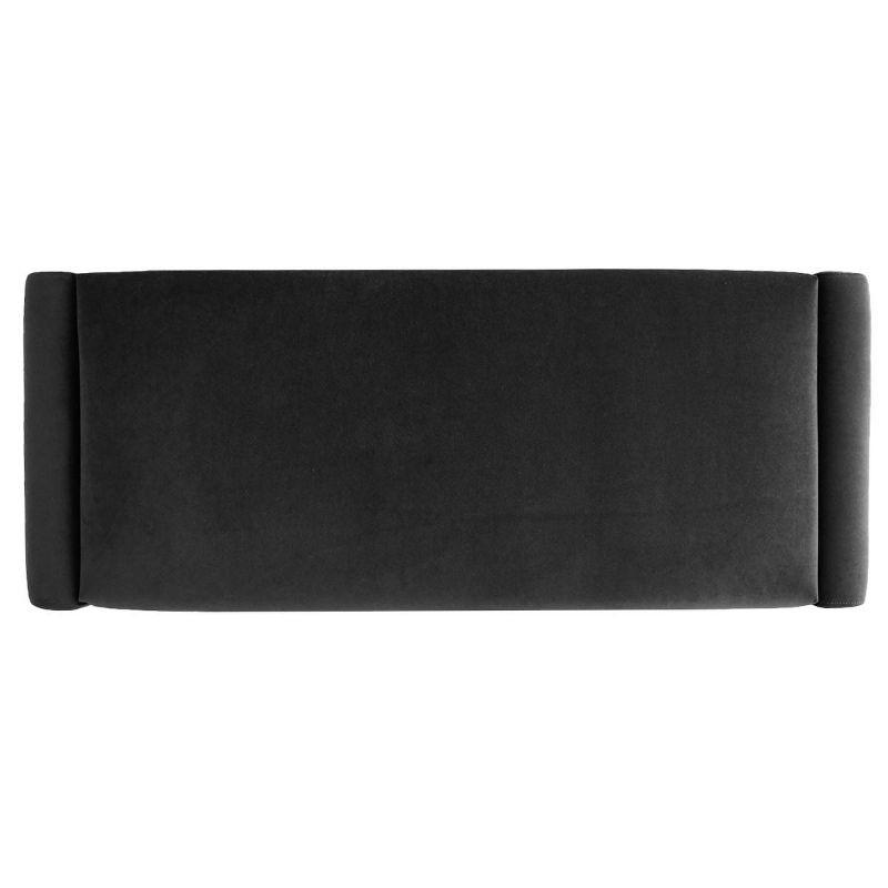 Kaia 47" Charcoal Upholstered Bench-Maison Boucle