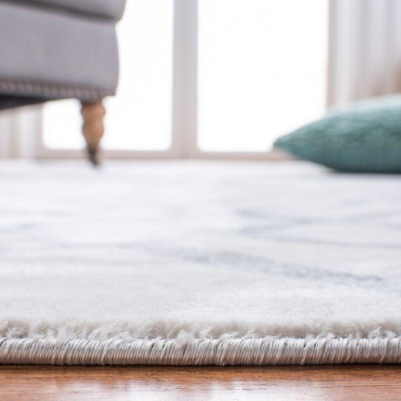 Martha Stewart Isabella - MSR0957 - Indoor Power Loomed Area Rugs - Ivory/Grey - 4'x6'