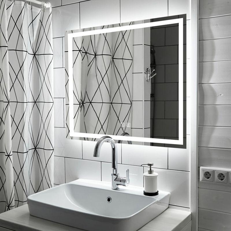 HOMLUX Rectangular Frameless LED Bathroom Vanity Mirror