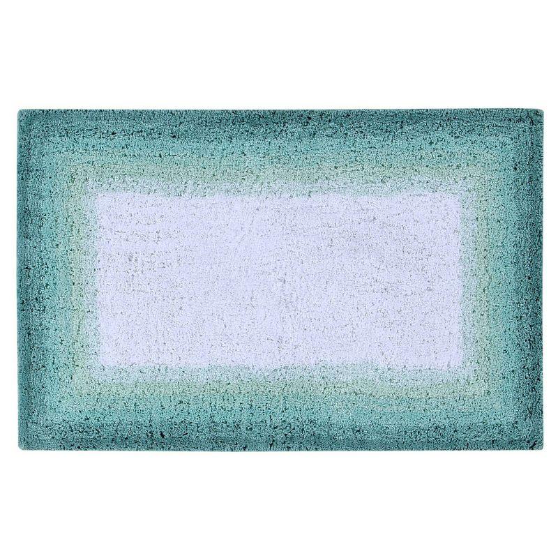 Cozy Comfort Turquoise 100% Cotton Bath Rug 21" x 34"