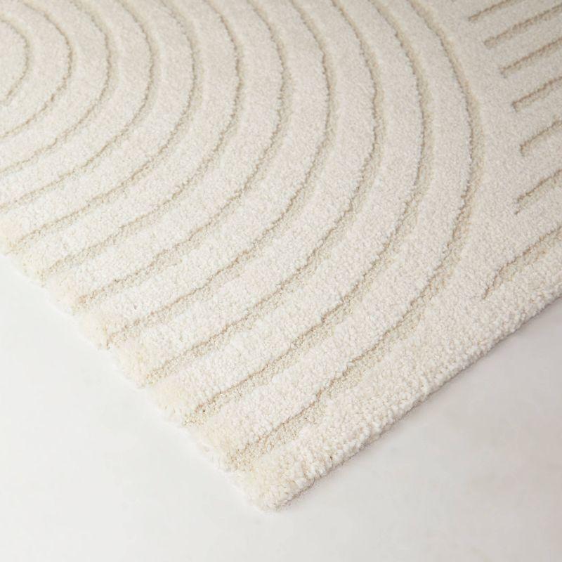 7'10"x10' Caserio Mid-Century Modern Abstract Rug Cream - Balta Rugs: Fade & Stain-Resistant, Pet Friendly, OEKO-TEX Certified