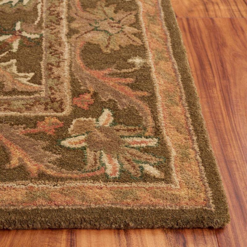 Antiquity AT52 Hand Tufted Indoor Area Rug - Olive/Gold - 8'3"x11' - Safavieh